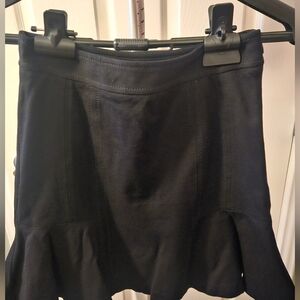 White House Black Market Black Ponte A-Line Skirt